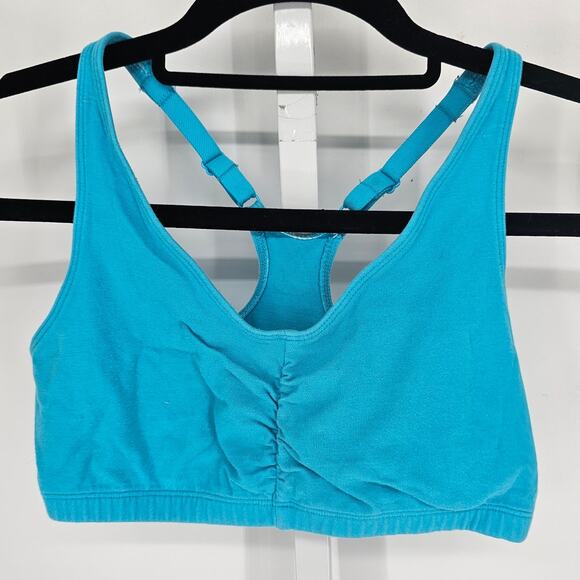 Fruit of the Loom Womens Sz S Low Impact Cotton Sports Bra Bright Blue - Picture 1 of 3